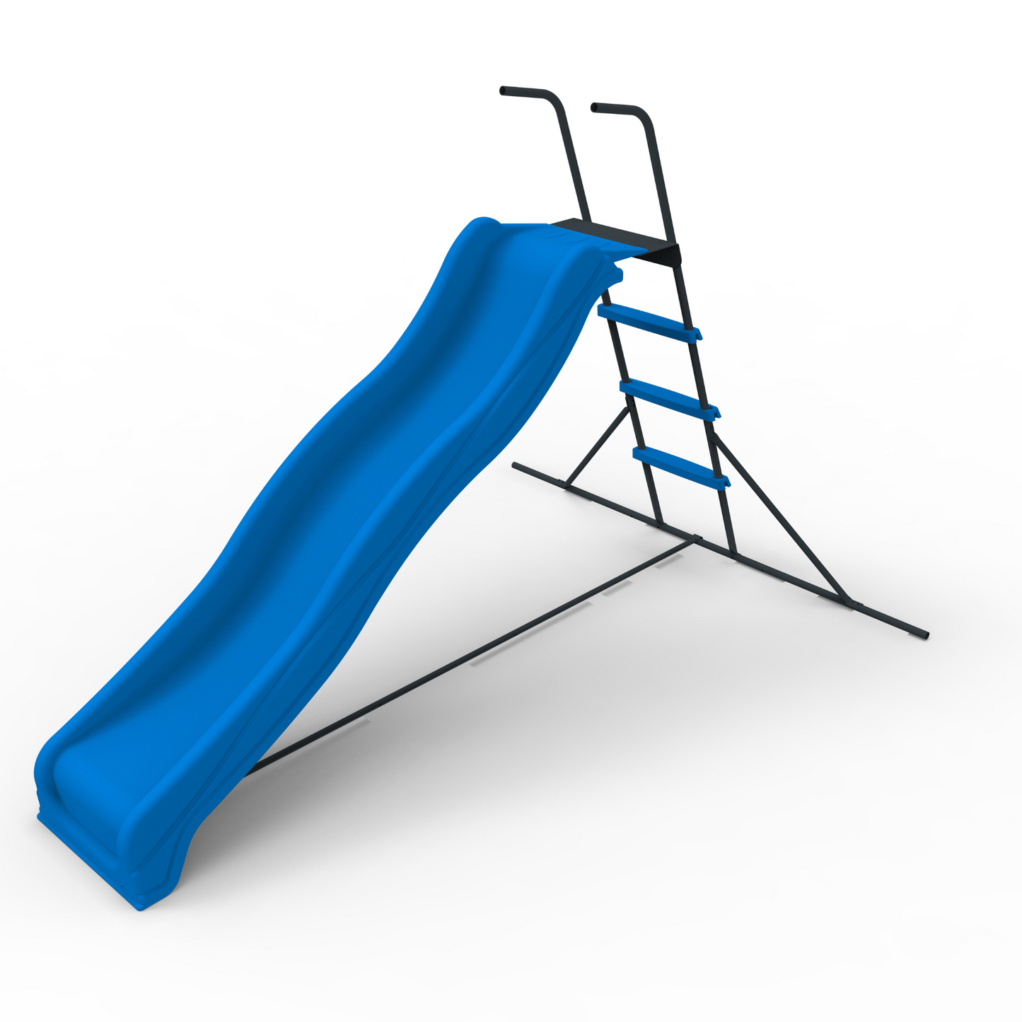Kids 2.2M Freestanding Plastic Slide – Blue
