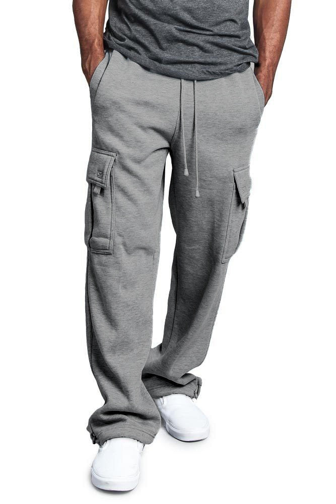 Men's Cargo Joggers – Breathable Cotton Fitness Sweatpants with Elastic Waist