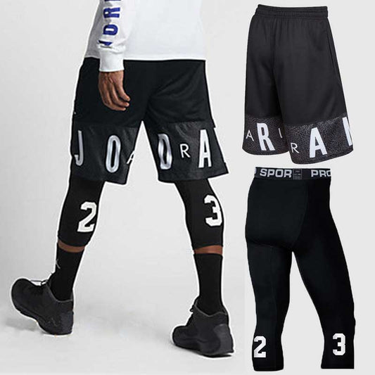 Men’s Quick‑Dry Basketball Set – Shorts + Tights