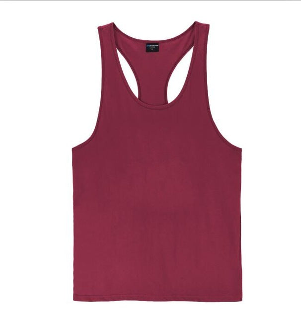 Men’s Muscle Stringer Tank – Y‑Back Gym Vest