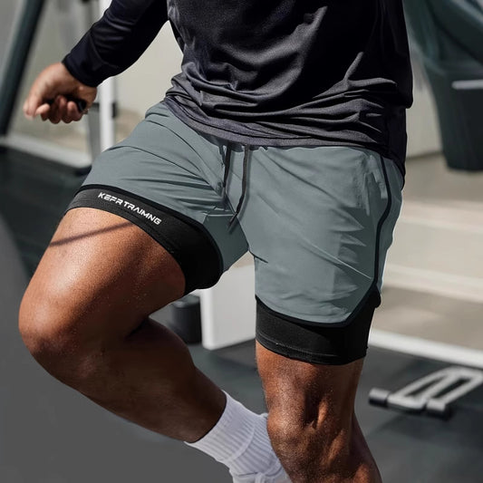 Men’s 2-in-1 Running Shorts | Quick-Dry, Breathable