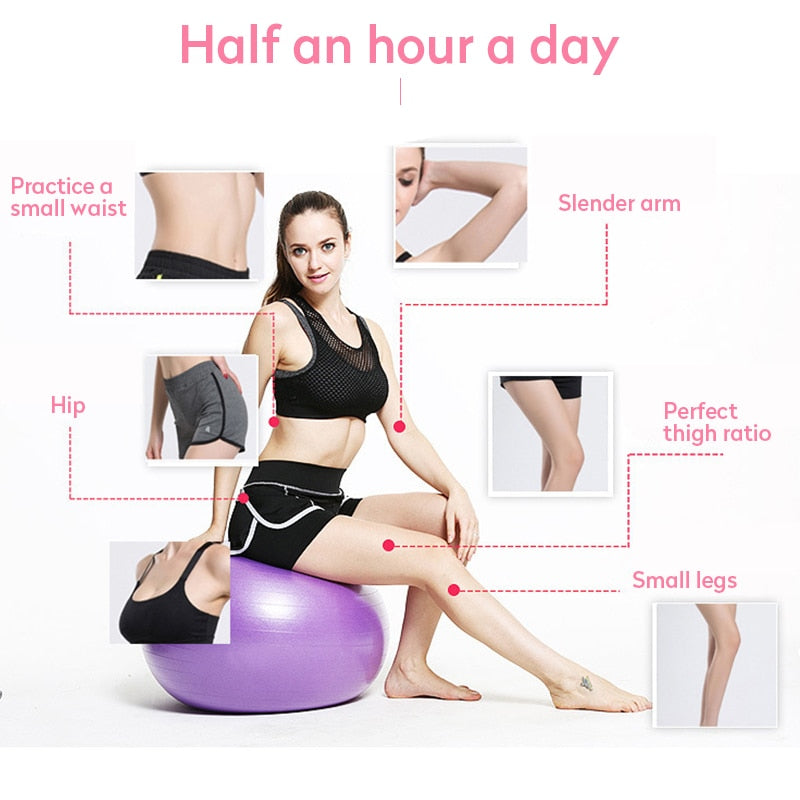 Glossy PVC Fitness & Yoga Ball (45-85cm)