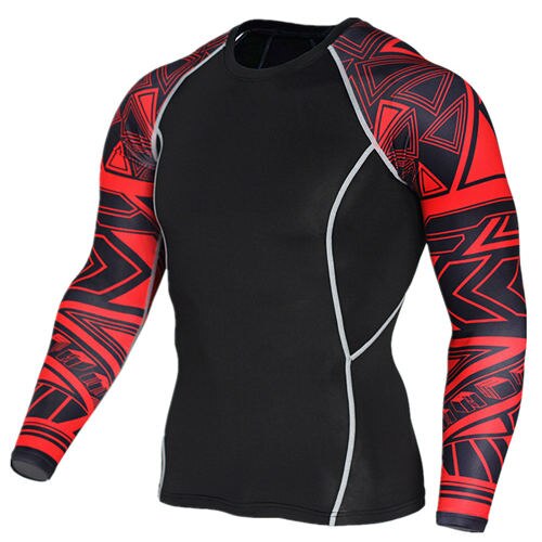 Men’s Wolf 3D Compression T‑Shirt – Fitness Running Gym Top