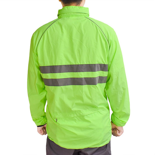 WOSAWE Reflective Cycling Windbreaker – Hooded, Waterproof, Lightweight Sports Jacket