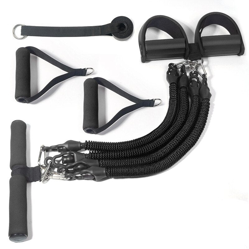 11Pcs Adjustable Resistance Band Set