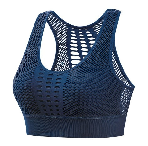 Women’s Breathable Mesh Sports Bra – Performance Fit