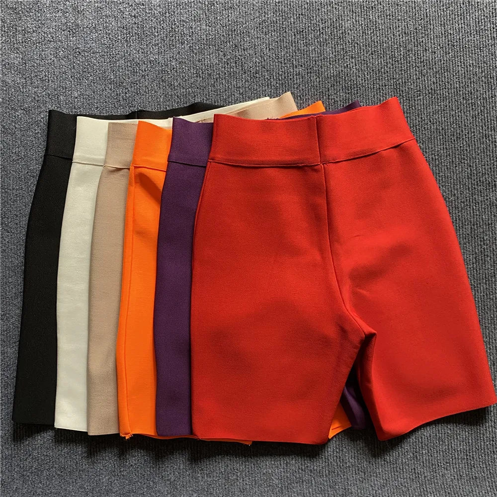 Women’s High‑Waist Fitness Shorts – Stretchable Yoga & Gym Leggings