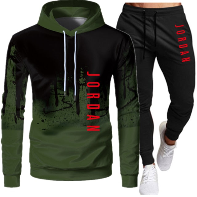 Winter Tracksuit Set for Men – Hoodie + Joggers
