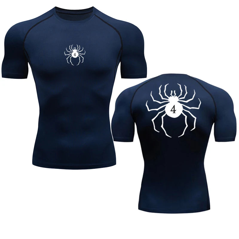 Hunter x Hunter → Spider Compression Tee → Quick Dry → Gym Fit → Summer Activewear