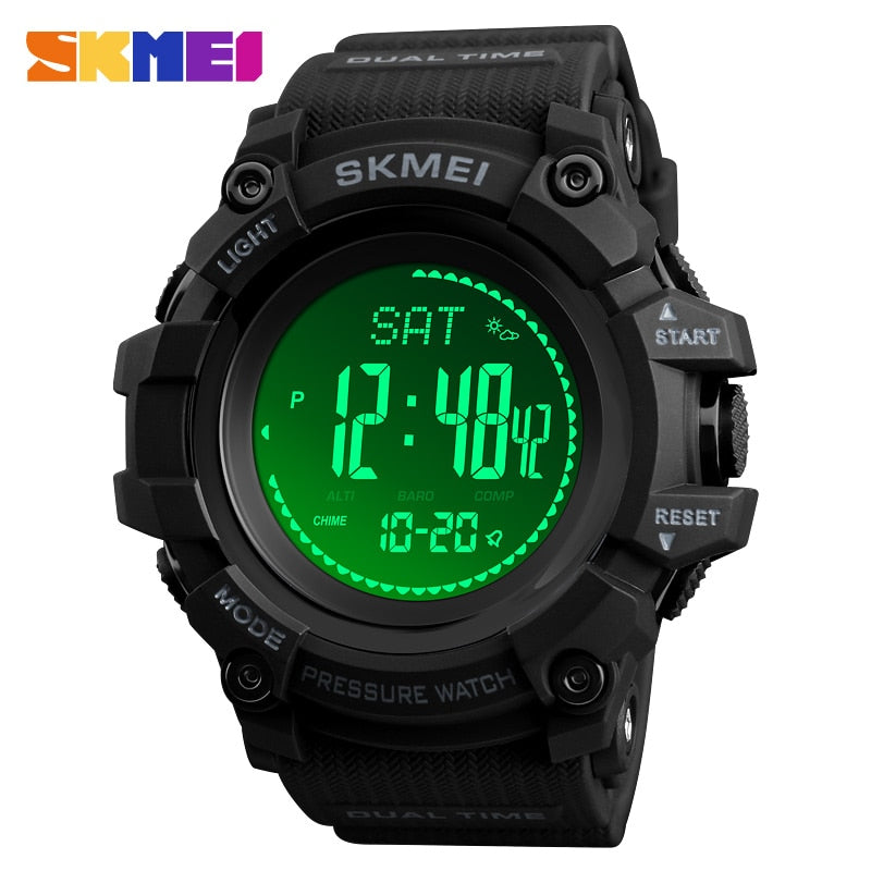 SKMEI 1358 Outdoor Watch – Digital Sport Compass & Altimeter, Waterproof