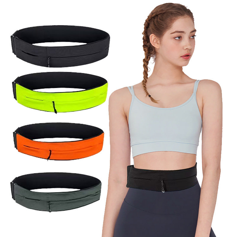 Velcro invisible tactical waist bag mountaineering belt sports waist bag adjustable invisible zipper mobile waist bag | AthVault