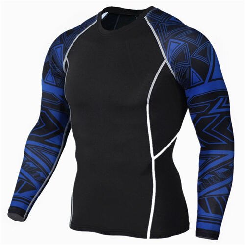 Men’s Wolf 3D Compression T‑Shirt – Fitness Running Gym Top