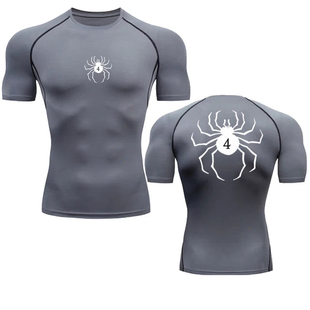 Hunter x Hunter → Spider Compression Tee → Quick Dry → Gym Fit → Summer Activewear