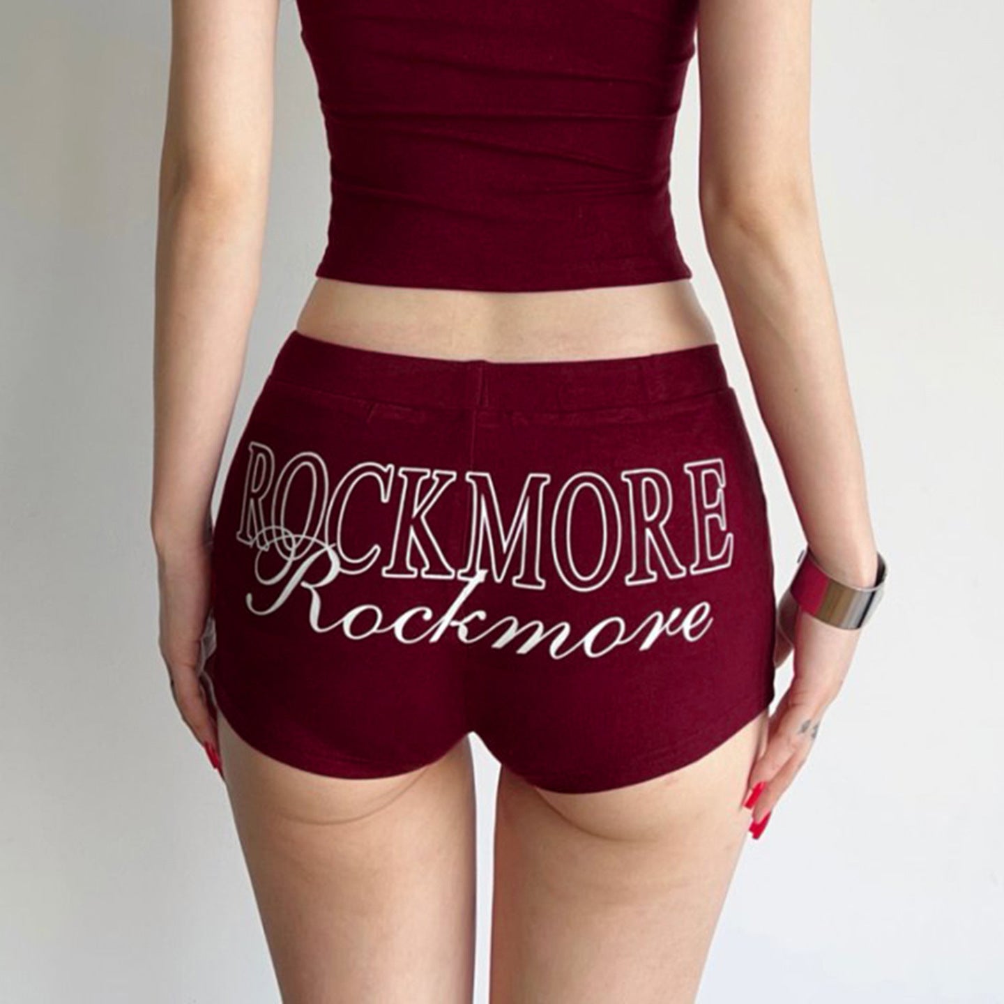 Women’s Letter Printed Yoga Shorts – Hot Pants Activewear