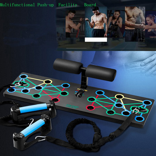 Push-Up Board with Resistance Bands – Home Gym Trainer