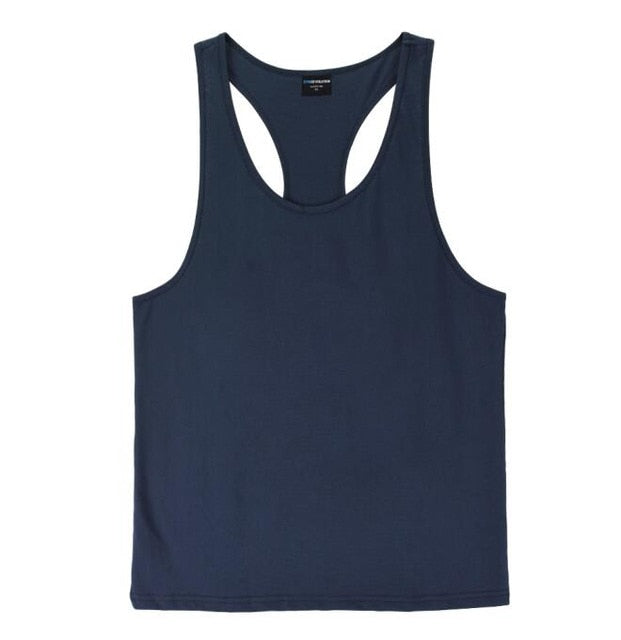 Men’s Muscle Stringer Tank – Y‑Back Gym Vest