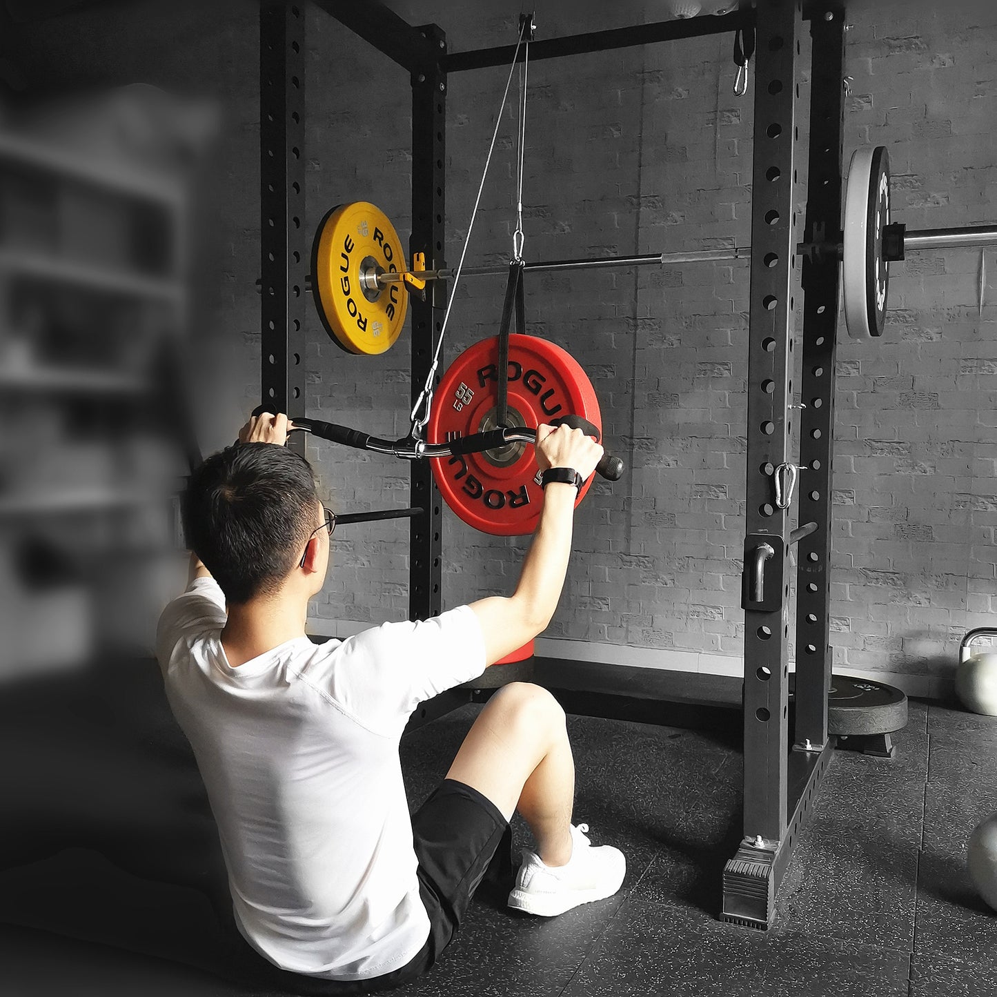 Fitness Pulley Cable Attachment for Biceps & Triceps