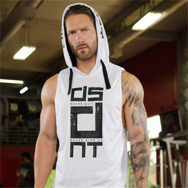 Men’s Cotton Tank Top Fitness Tee – Bodybuilding Workout Activewear