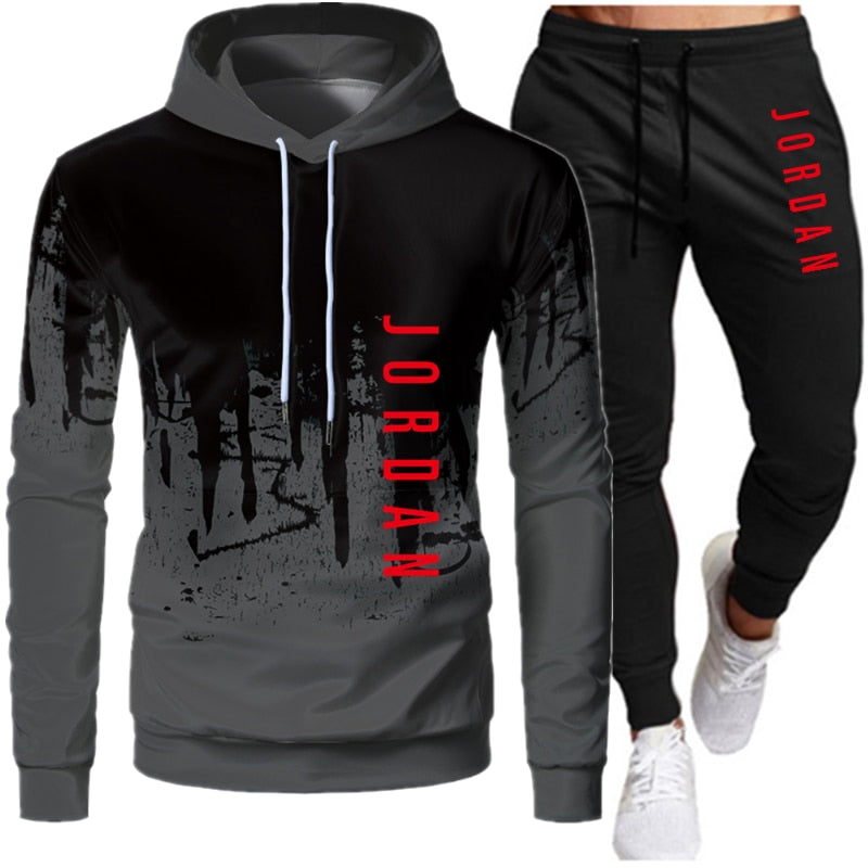 Winter Tracksuit Set for Men – Hoodie + Joggers