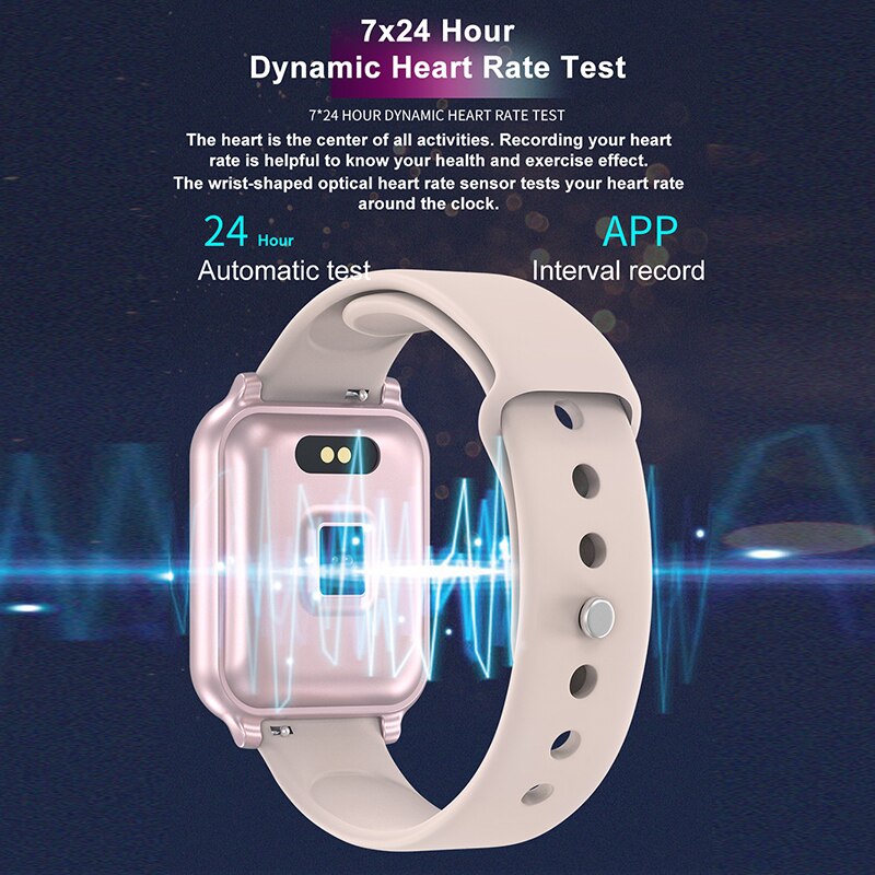 Bluetooth Smart Wristband – IP67 Waterproof Fitness Tracker with Heart Rate & BP Monitor