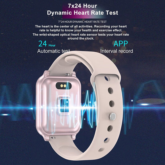 Bluetooth Smart Wristband – IP67 Waterproof Fitness Tracker with Heart Rate & BP Monitor