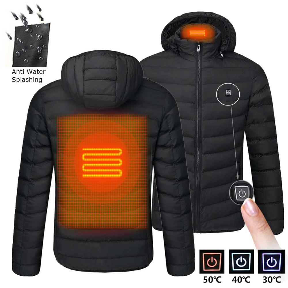 USB Heated Jacket for Men – Winter Thermostat