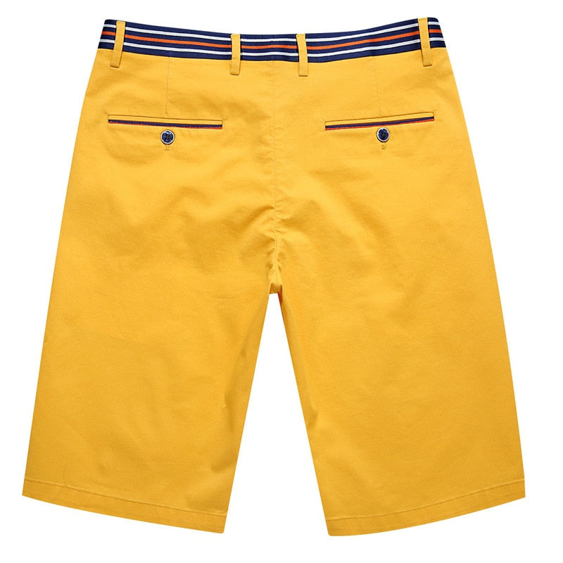 Men’s Stretch Cotton Shorts – Casual Summer Gym & Beachwear