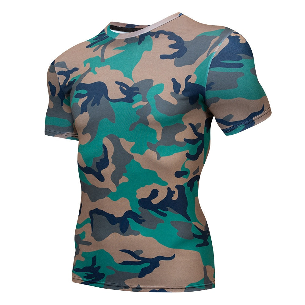 Unisex Camouflage Compression T-Shirt