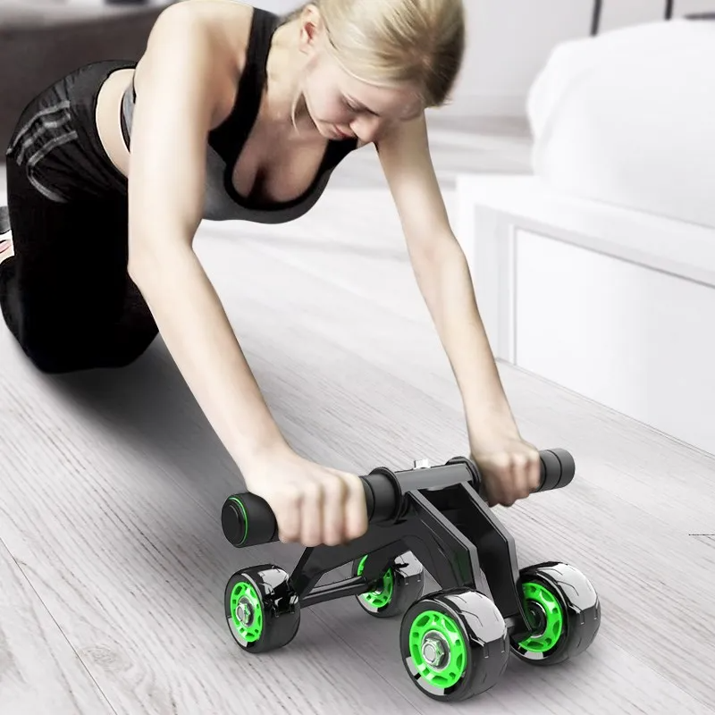 Foldable Abdominal Exercise Wheel – 4‑Wheel Design