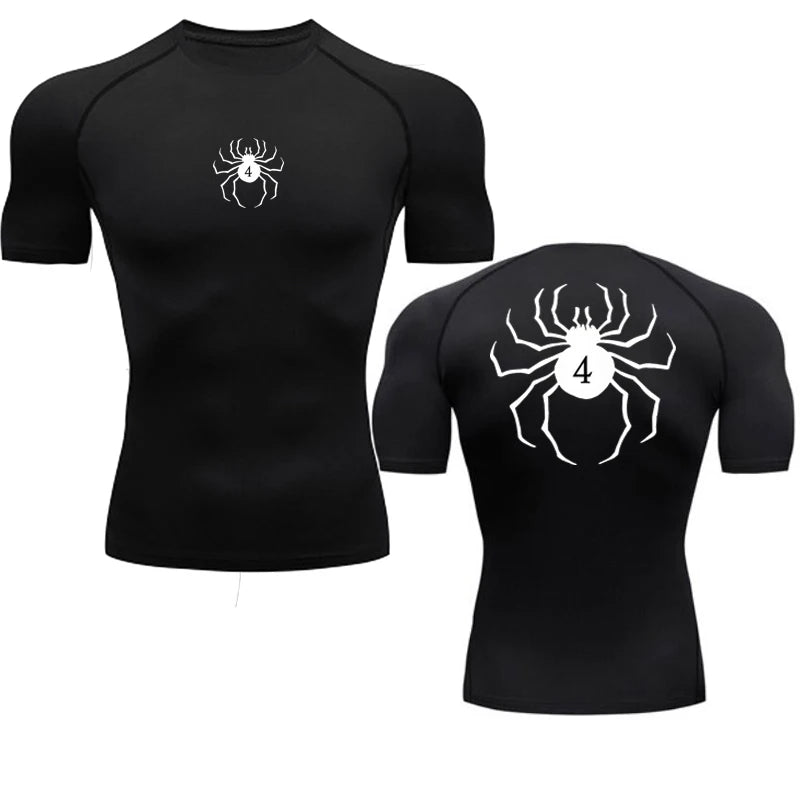 Hunter x Hunter → Spider Compression Tee → Quick Dry → Gym Fit → Summer Activewear