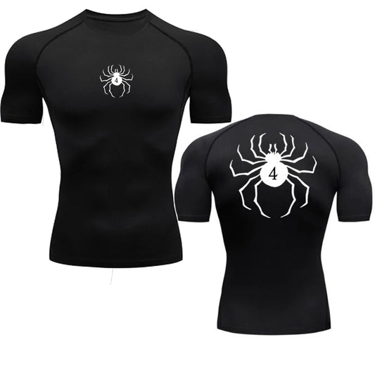 Hunter x Hunter → Spider Compression Tee → Quick Dry → Gym Fit → Summer Activewear