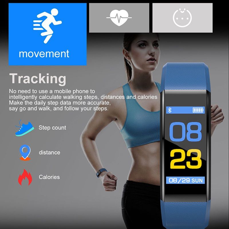 115 Plus Smart Bracelet – Fitness & Health Tracker