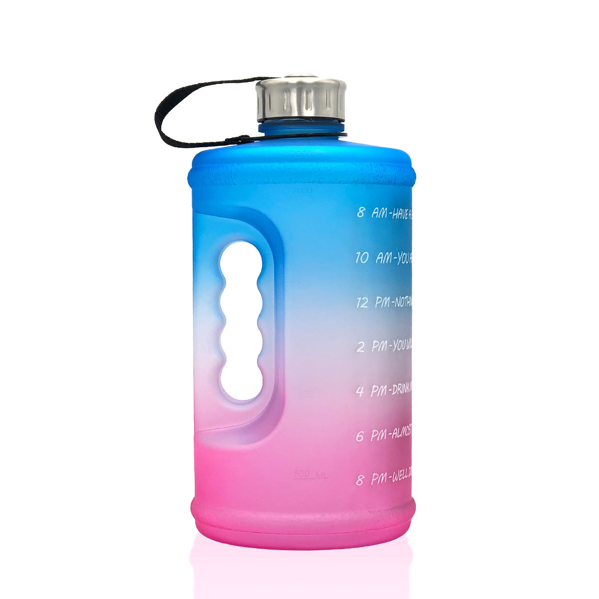 2.2L Gradient Sports Water Bottle – Large Capacity PETG Gym Cup