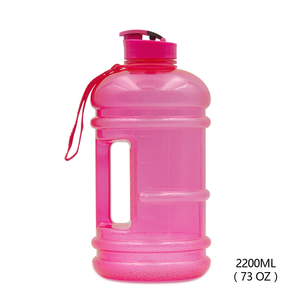 2.2L Dumbbell Sports Water Bottle – PETG Plastic, Gym Jug