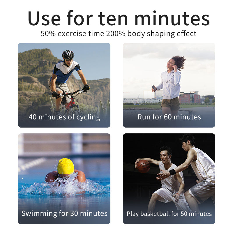 EMS Massage Belt – USB Rechargeable Abdominal Muscle Trainer (AD‑16)