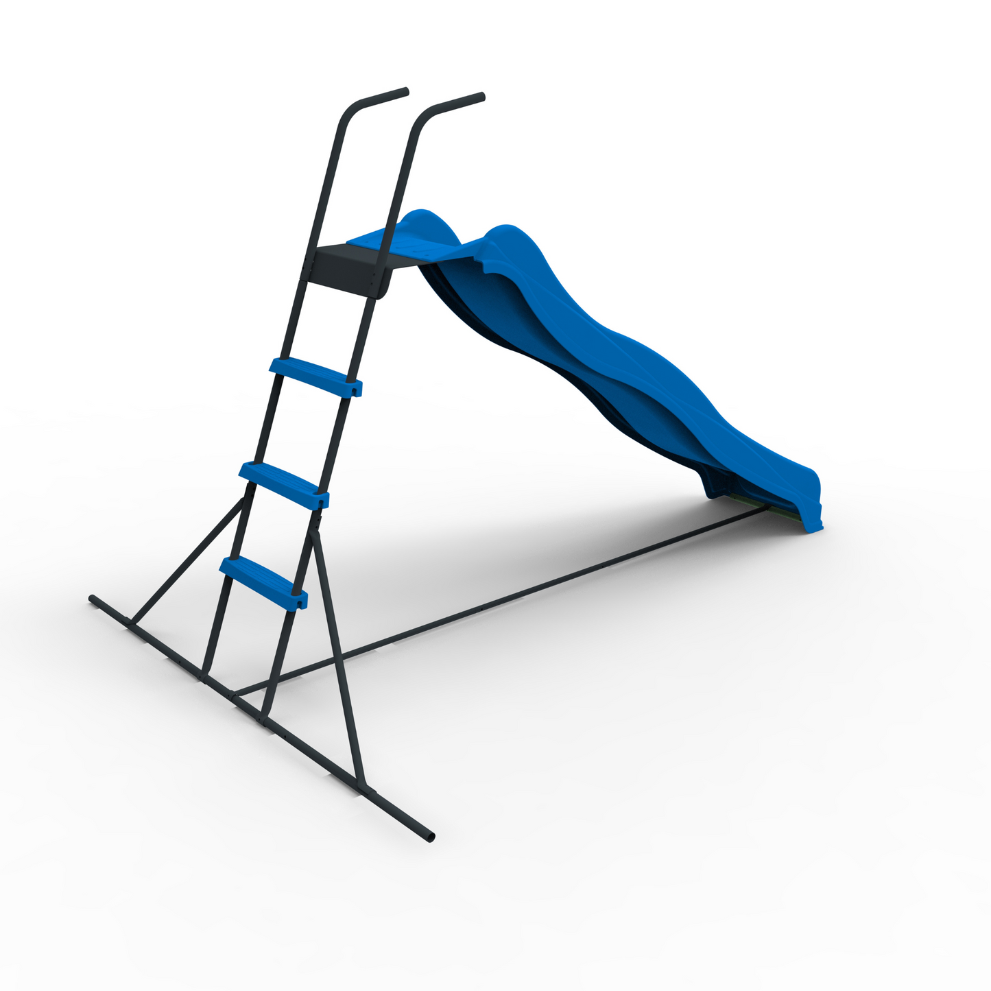 Kids 2.2M Freestanding Plastic Slide – Blue