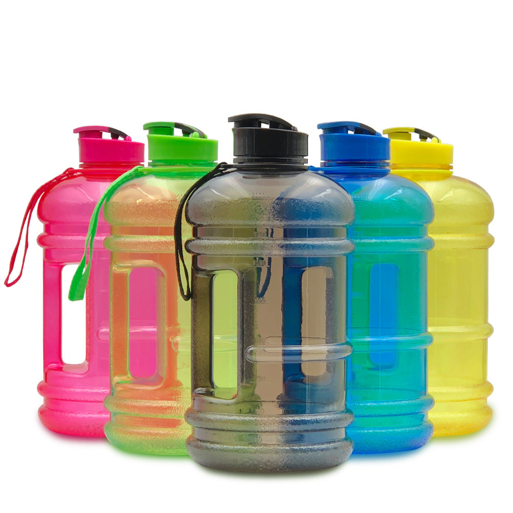 2.2L Dumbbell Sports Water Bottle – PETG Plastic, Gym Jug