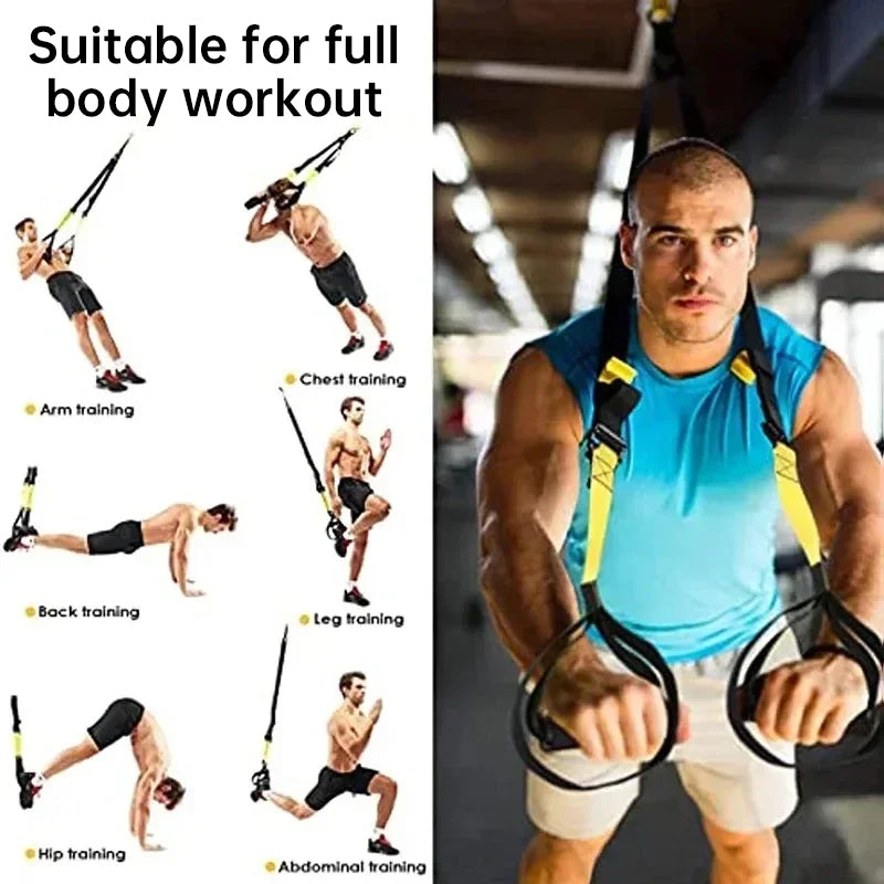 Professional Suspension Training Strap – Adjustable Wall‑Mount Resistance Bands