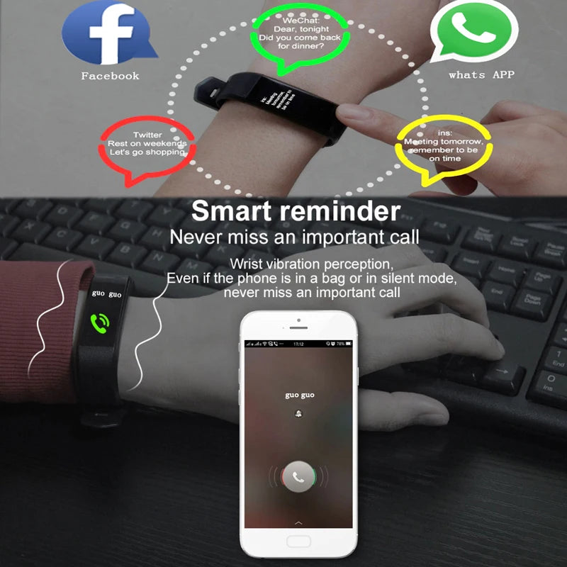 Smart Fitness Bracelet – OLED Screen