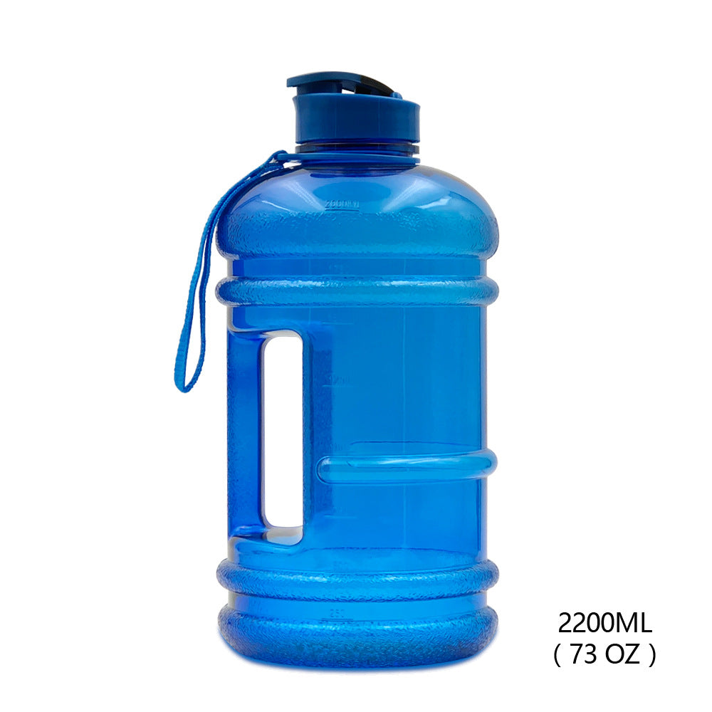 2.2L Dumbbell Sports Water Bottle – PETG Plastic, Gym Jug