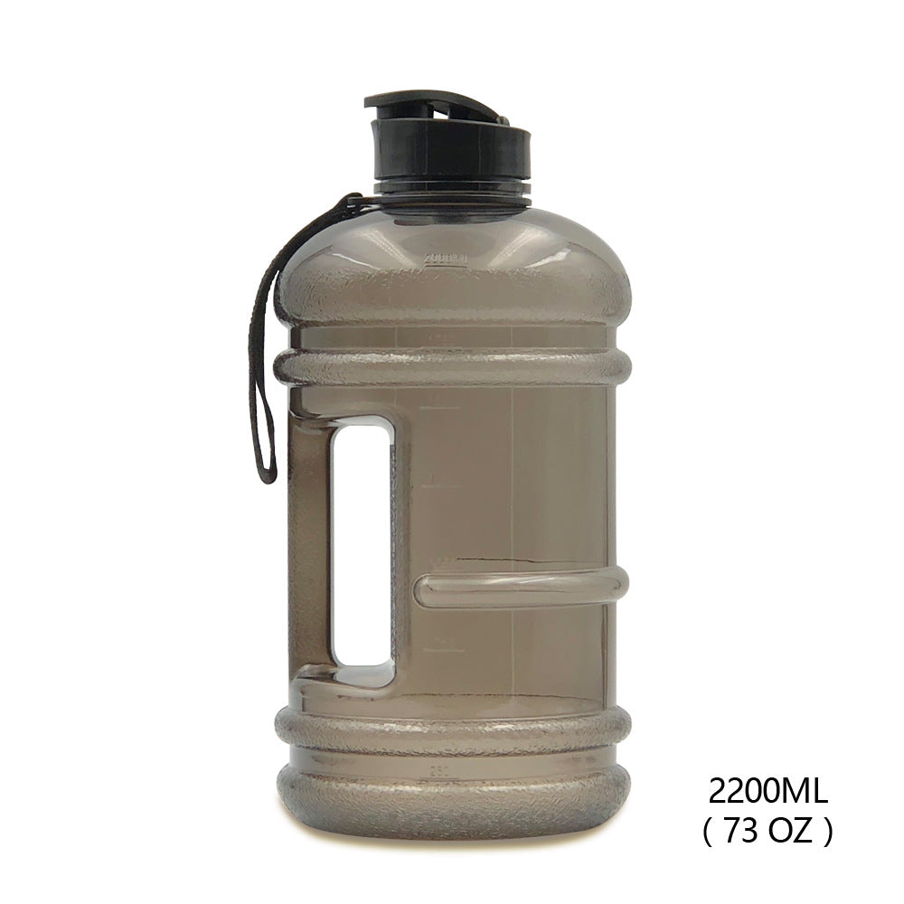 2.2L Dumbbell Sports Water Bottle – PETG Plastic, Gym Jug