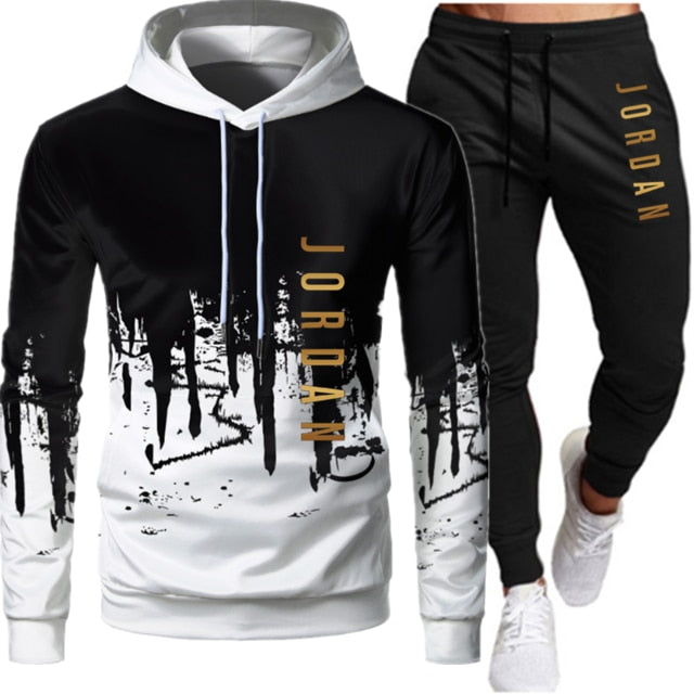 Winter Tracksuit Set for Men – Hoodie + Joggers