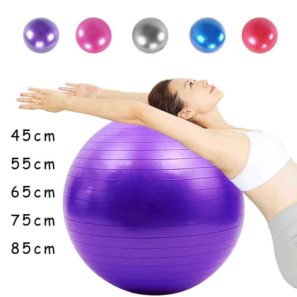 Glossy PVC Fitness & Yoga Ball (45-85cm)
