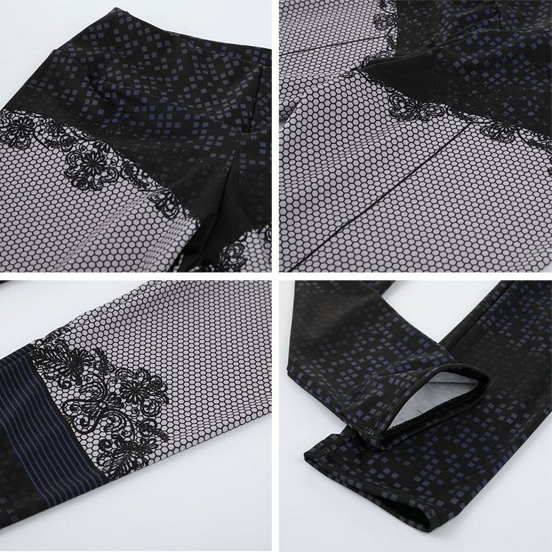 Women’s 3D Digital Printed Leggings – High Waist Push‑Up Jeggings