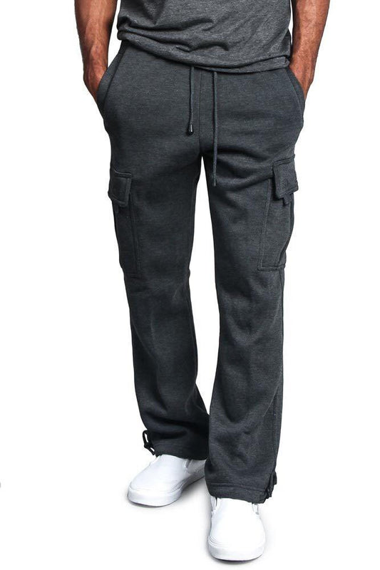 Men's Cargo Joggers – Breathable Cotton Fitness Sweatpants with Elastic Waist