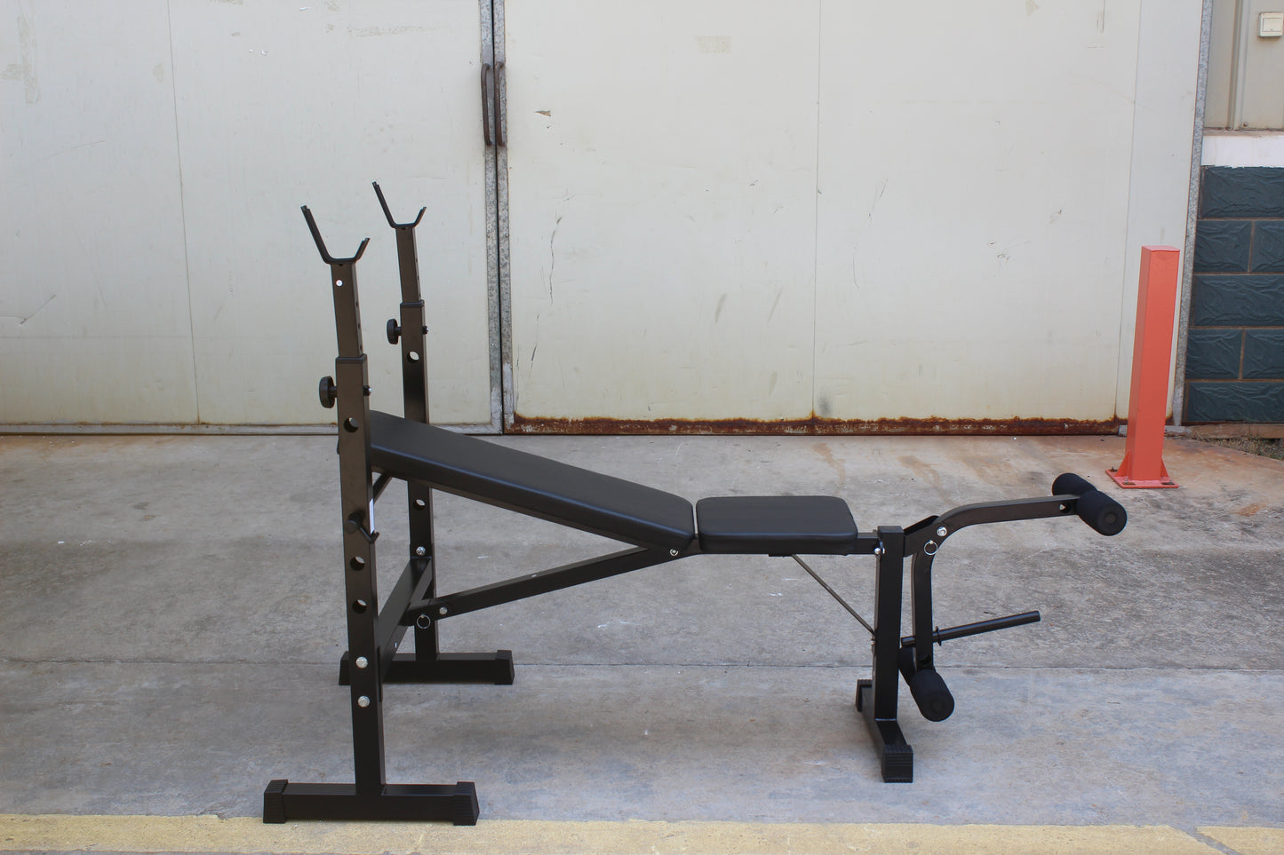 Olympic Weight Bench with Squat Rack – Home Gym Set