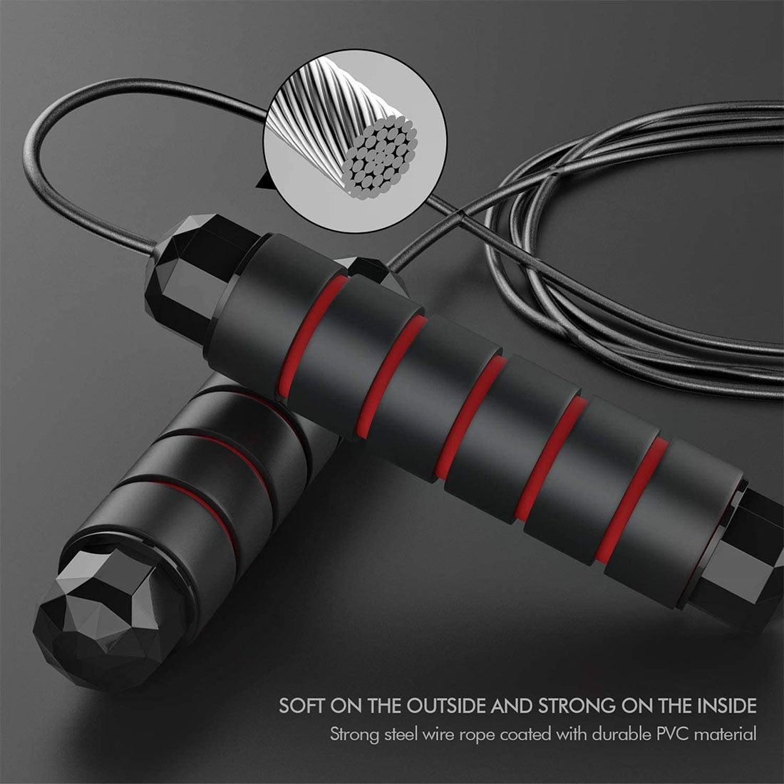 Tangle-Free Rapid Speed Jump Rope with Ball Bearings