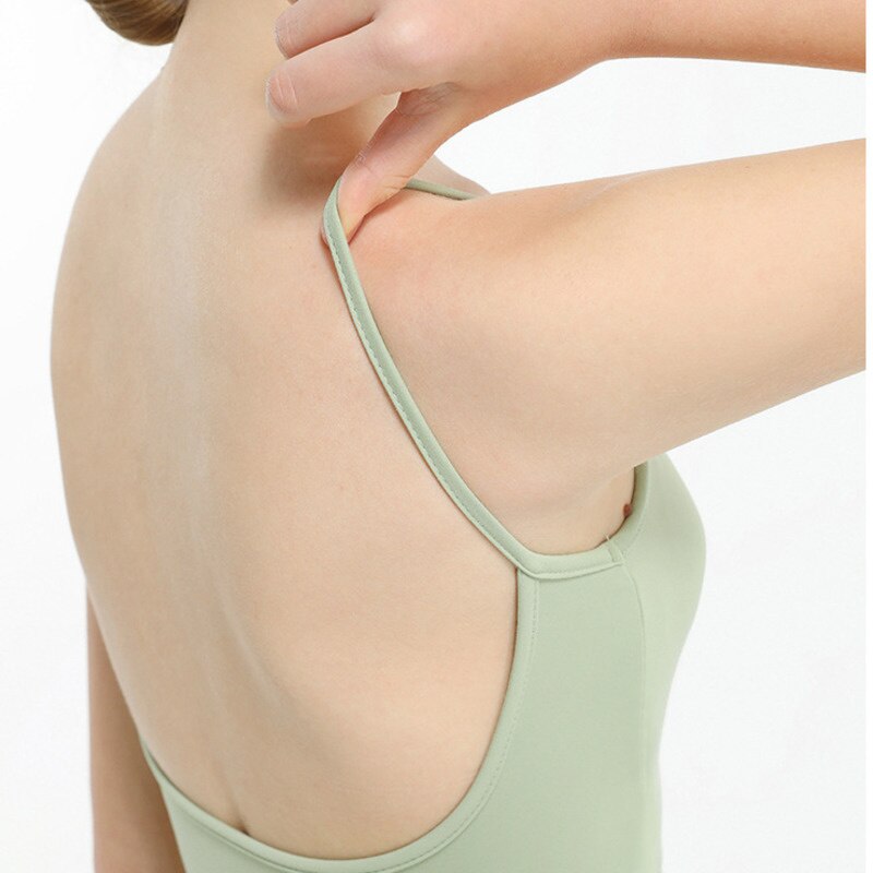 U Back Sport Underwear Push-up High Support Yoga Bra Gym Elastic Beautiful Workout Crop Top Women Thin Shoulder Strap