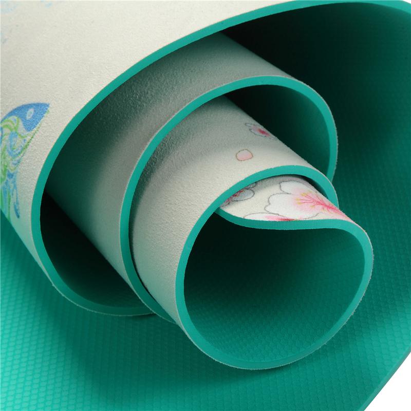 5mm Non‑Slip Yoga Mat – Soft Suede TPE Pad for Fitness & Pilates
