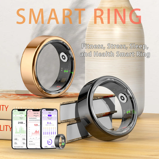 Smart Health Ring – Elegant Wearable Fitness Tracker